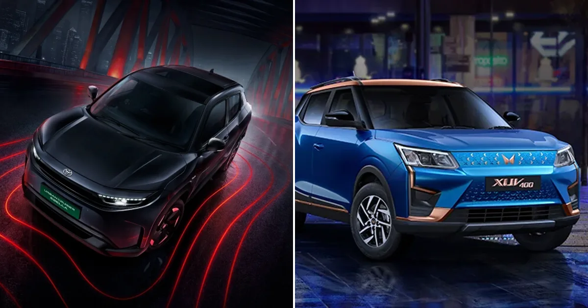 Toyota Urban Cruiser Ebella vs Mahindra XUV400 EV: Electric SUV Comparison