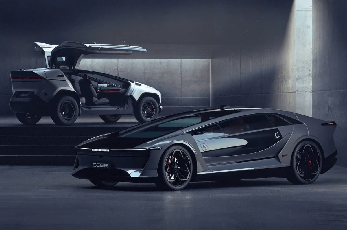 Saudi's CEER Unveils All-Electric EXOBOT Sedan and SUV for India