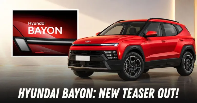 Hyundai Teases Upcoming Bayon SUV, Showcasing Distinctive LED DRLs for Indian Market