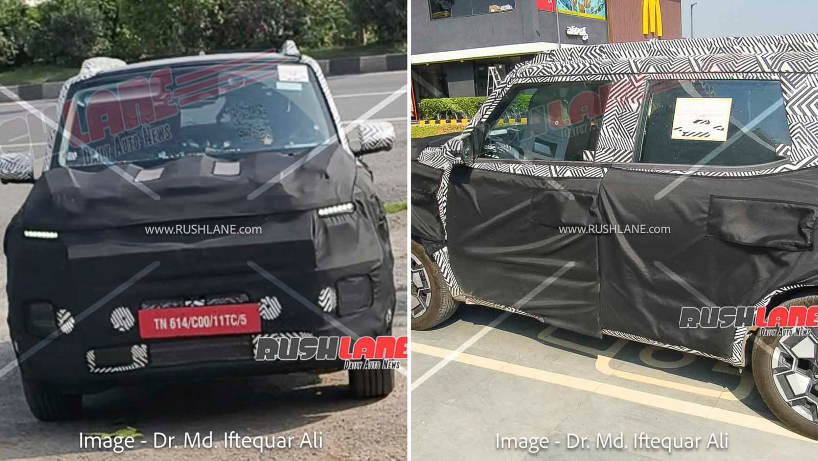 Hyundai's Upcoming Electric SUV Spied in India, Hints at Variant-Specific Lighting
